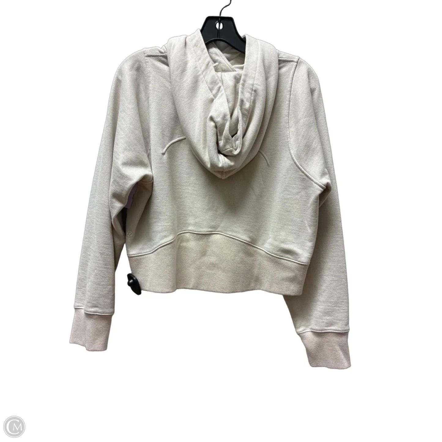 Athletic Sweatshirt Hoodie By Lululemon In Tan, Size: 8