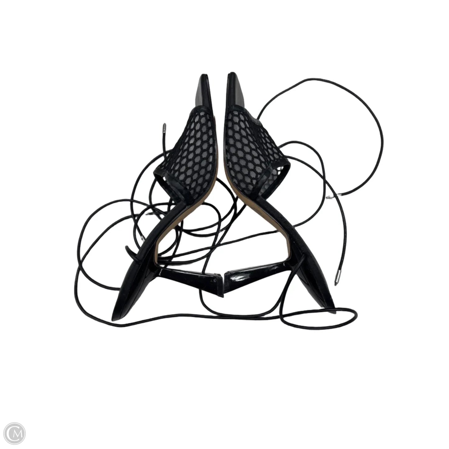 Sandals Heels Stiletto By Marc Fisher In Black, Size: 9