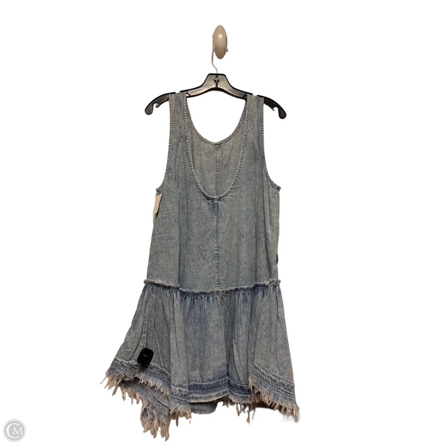 Dress Casual Short By Free People In Blue Denim, Size: L