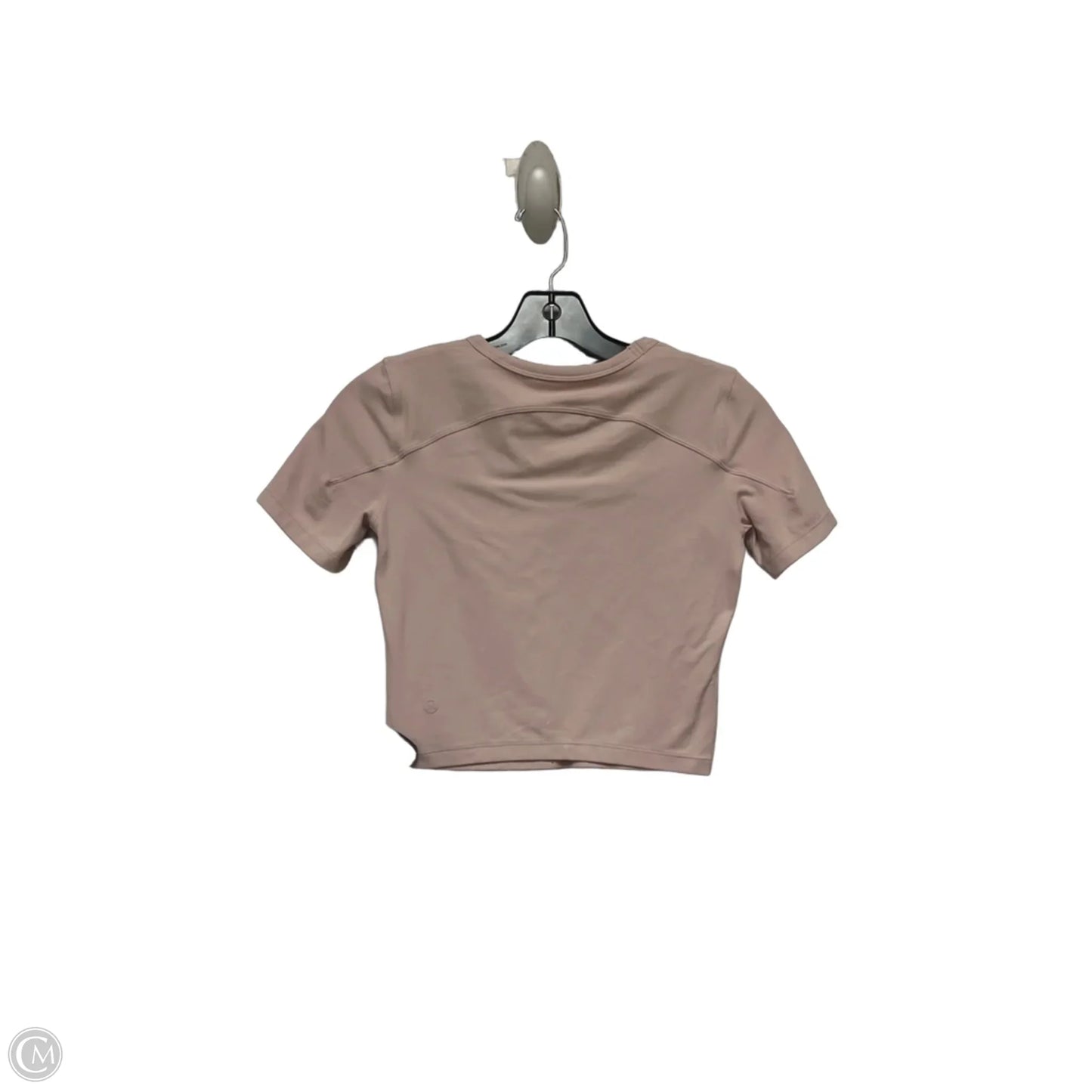 Athletic Top Short Sleeve By Lululemon In Pink, Size: S