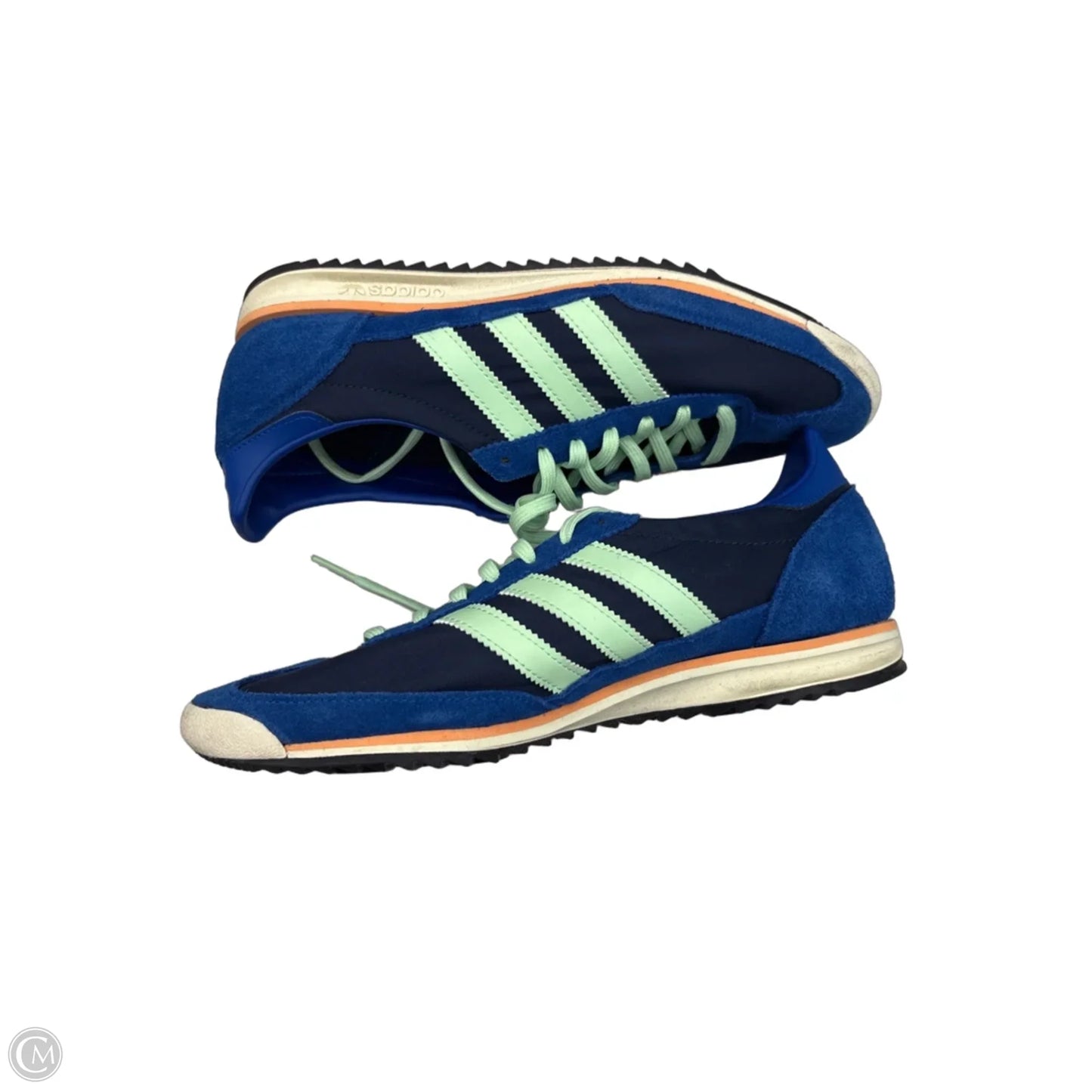 Shoes Sneakers By Adidas In Blue & Green, Size: 8.5
