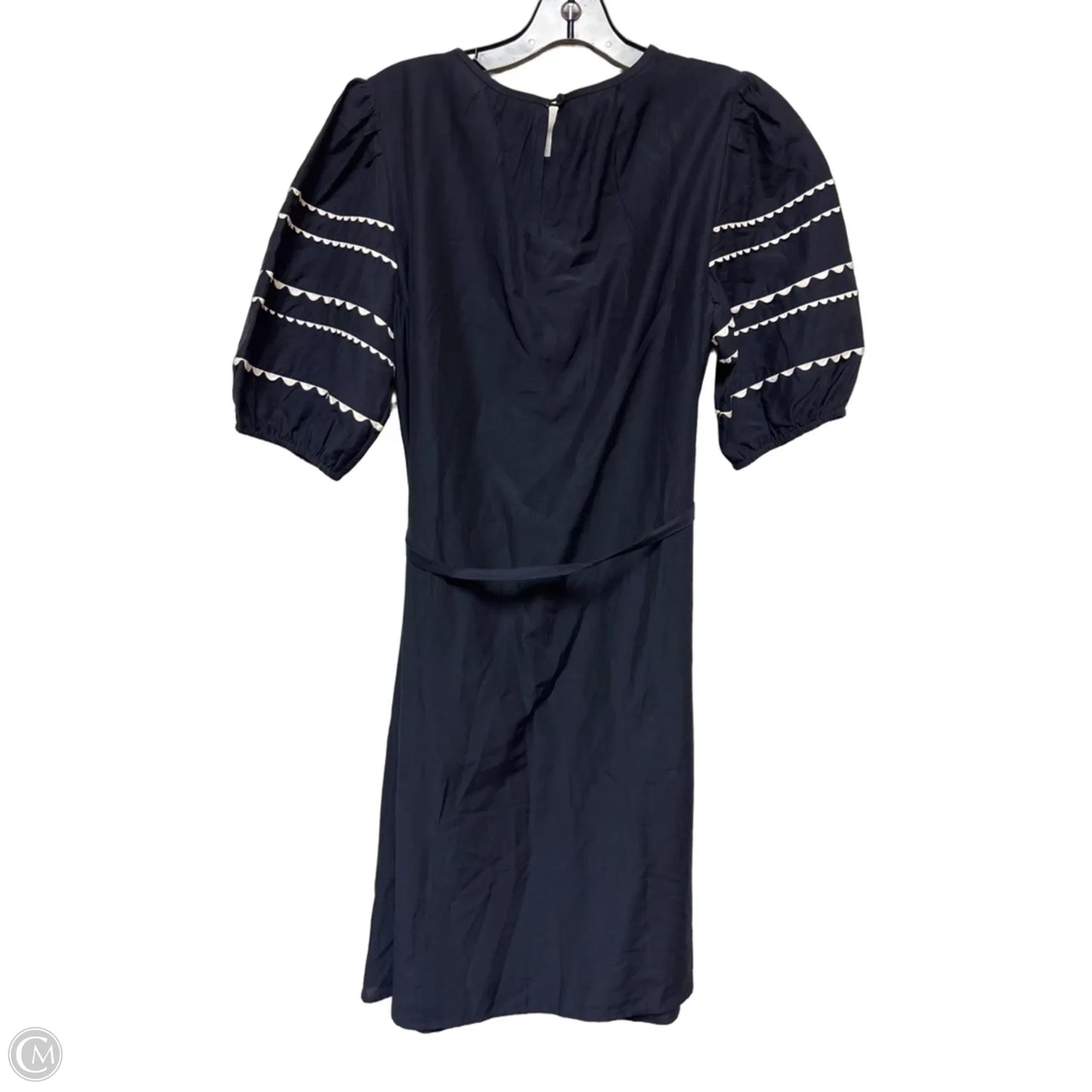 Dress Casual Short By Ann Taylor In Blue & White, Size: M