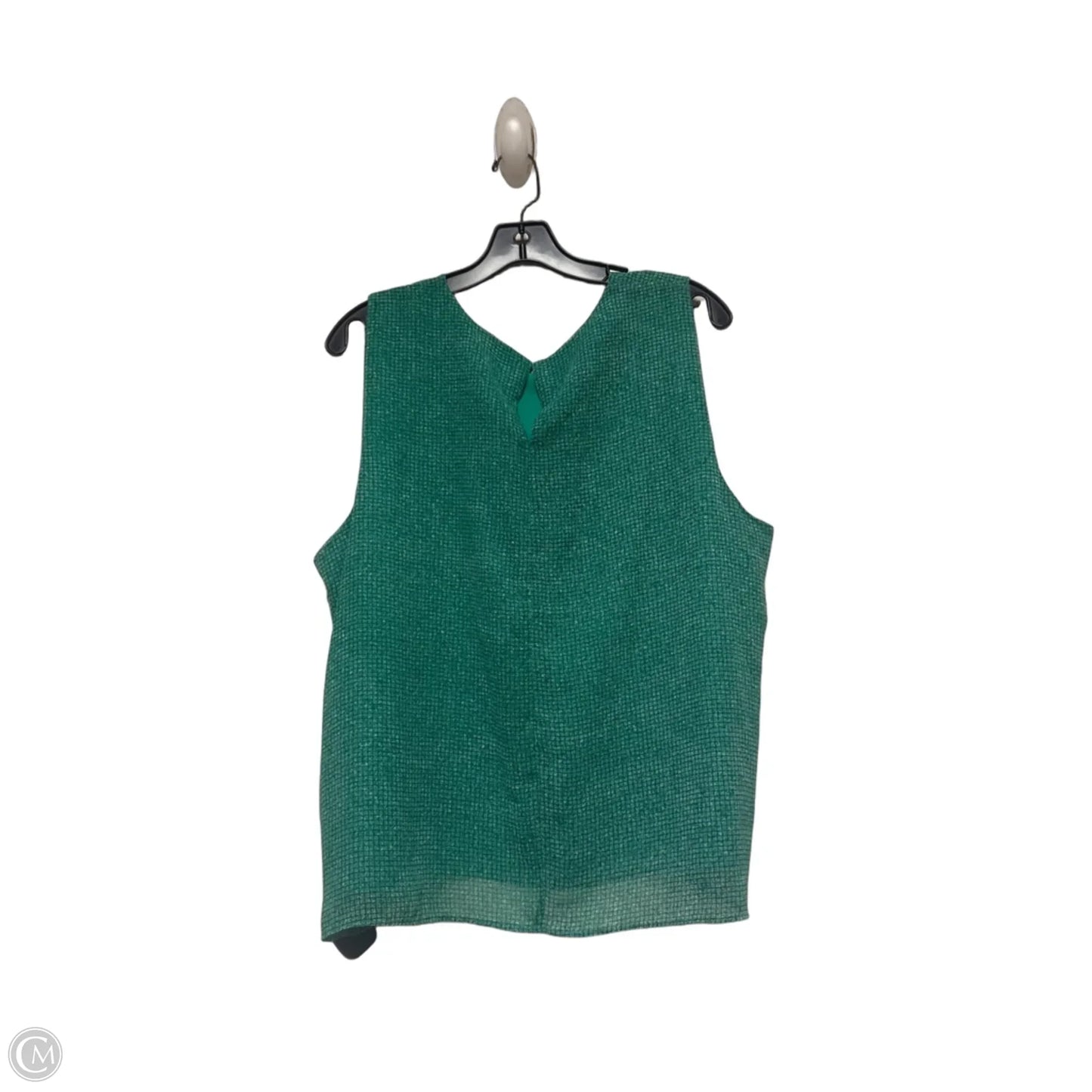 Top Sleeveless By Calvin Klein In Green, Size: Xl