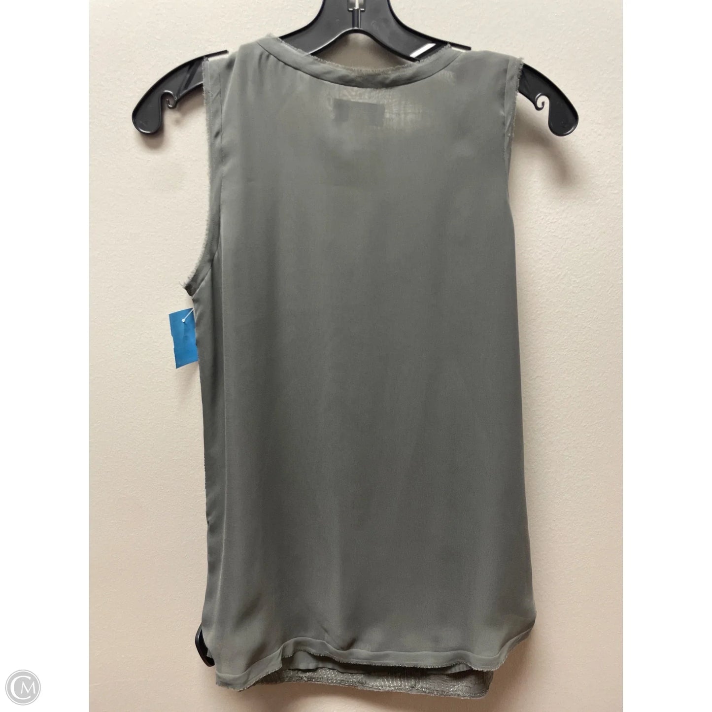 Top Sleeveless By Loft In Grey, Size: S