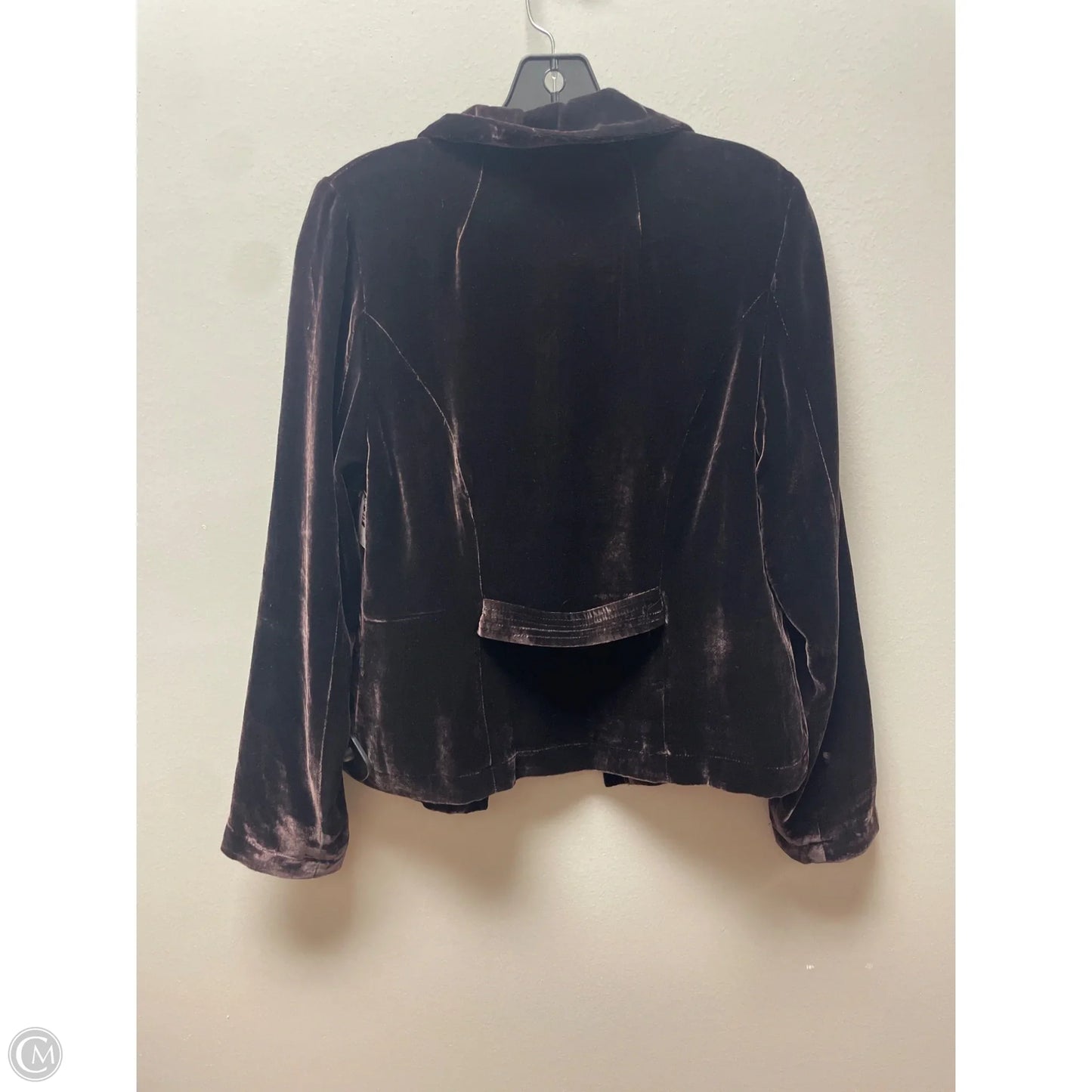 Blazer By Clothes Mentor In Brown, Size: M