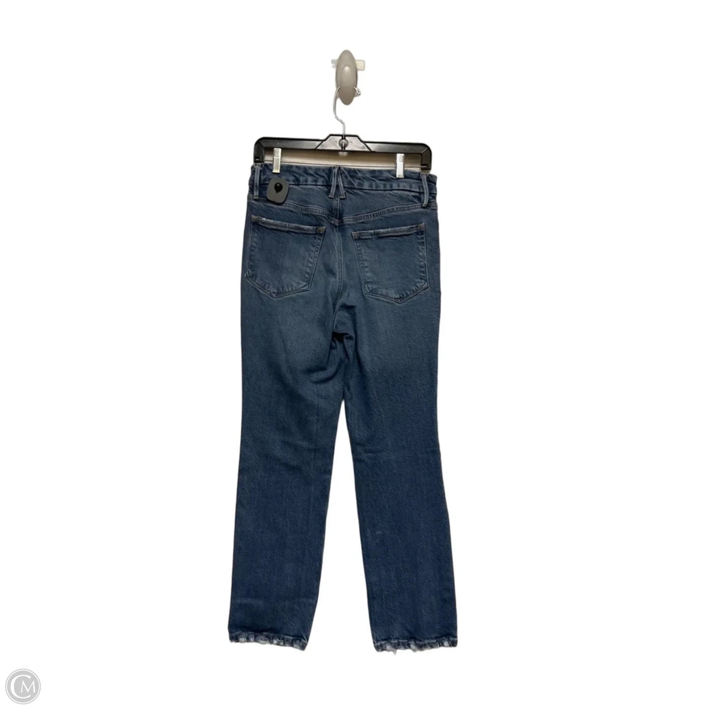 Jeans Cropped By Good American In Blue Denim, Size: 6