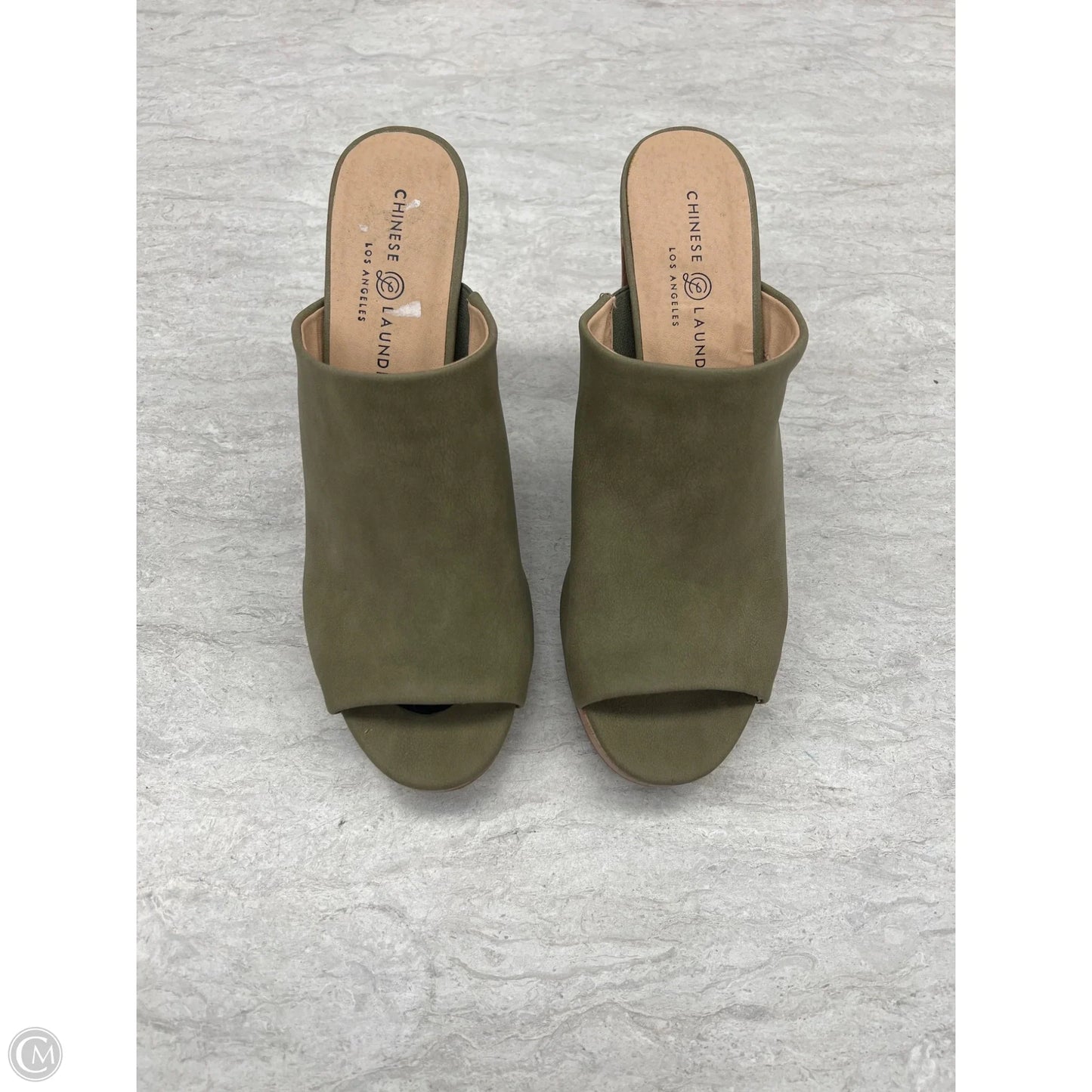 Shoes Heels Block By Chinese Laundry In Green, Size: 11