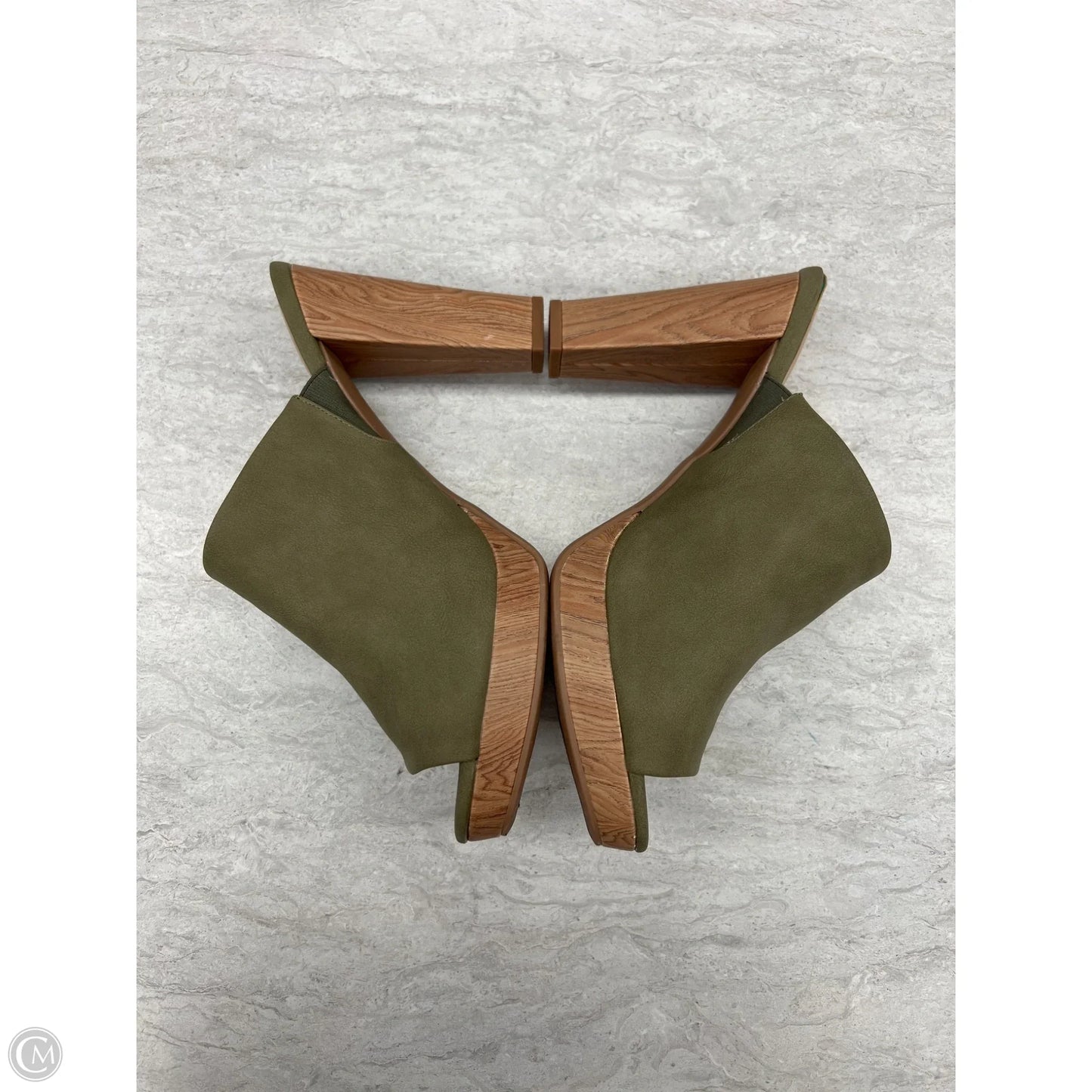 Shoes Heels Block By Chinese Laundry In Green, Size: 11