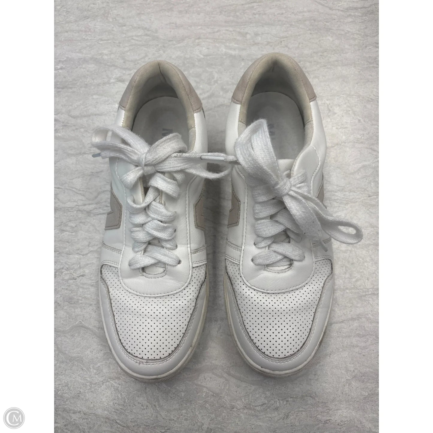 Shoes Sneakers By Mia In Tan & White, Size: 9