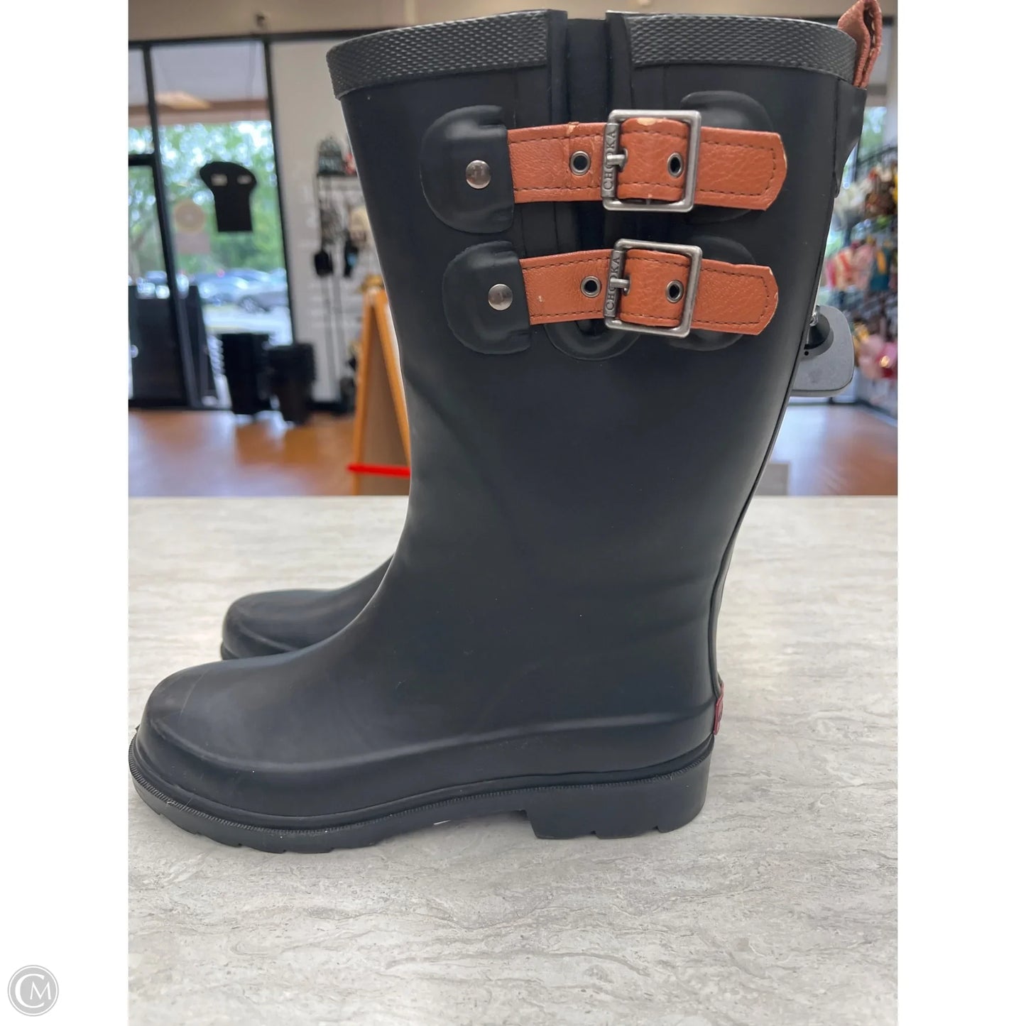 Boots Rain By Clothes Mentor In Black, Size: 6