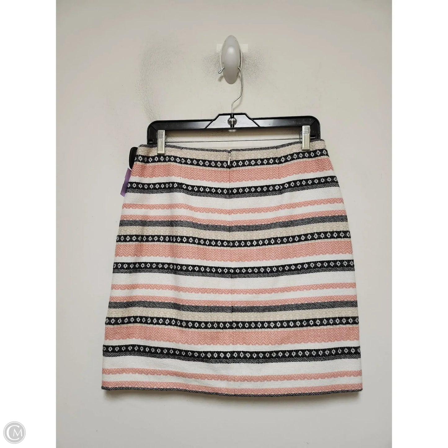 Skirt Mini & Short By Loft In Striped Pattern, Size: 6