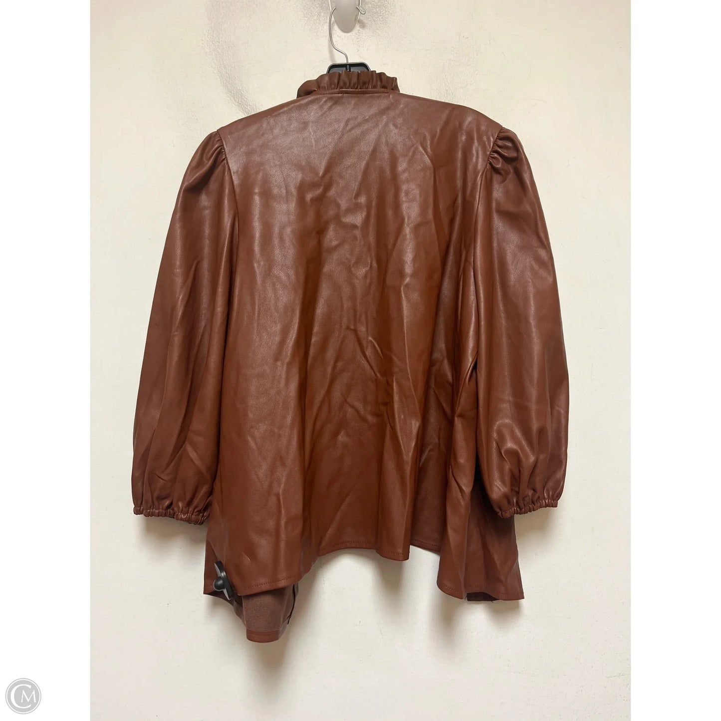 Top Long Sleeve By Marc New York In Brown, Size: L