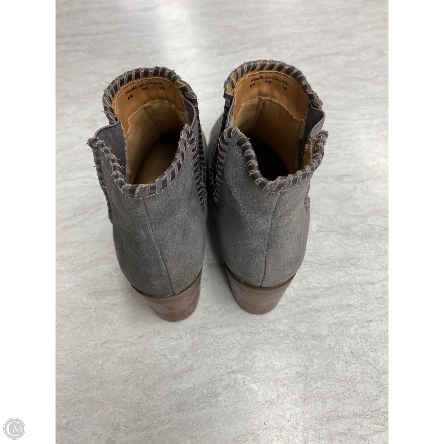 Boots Ankle Heels By Jack Rogers In Grey, Size: 8