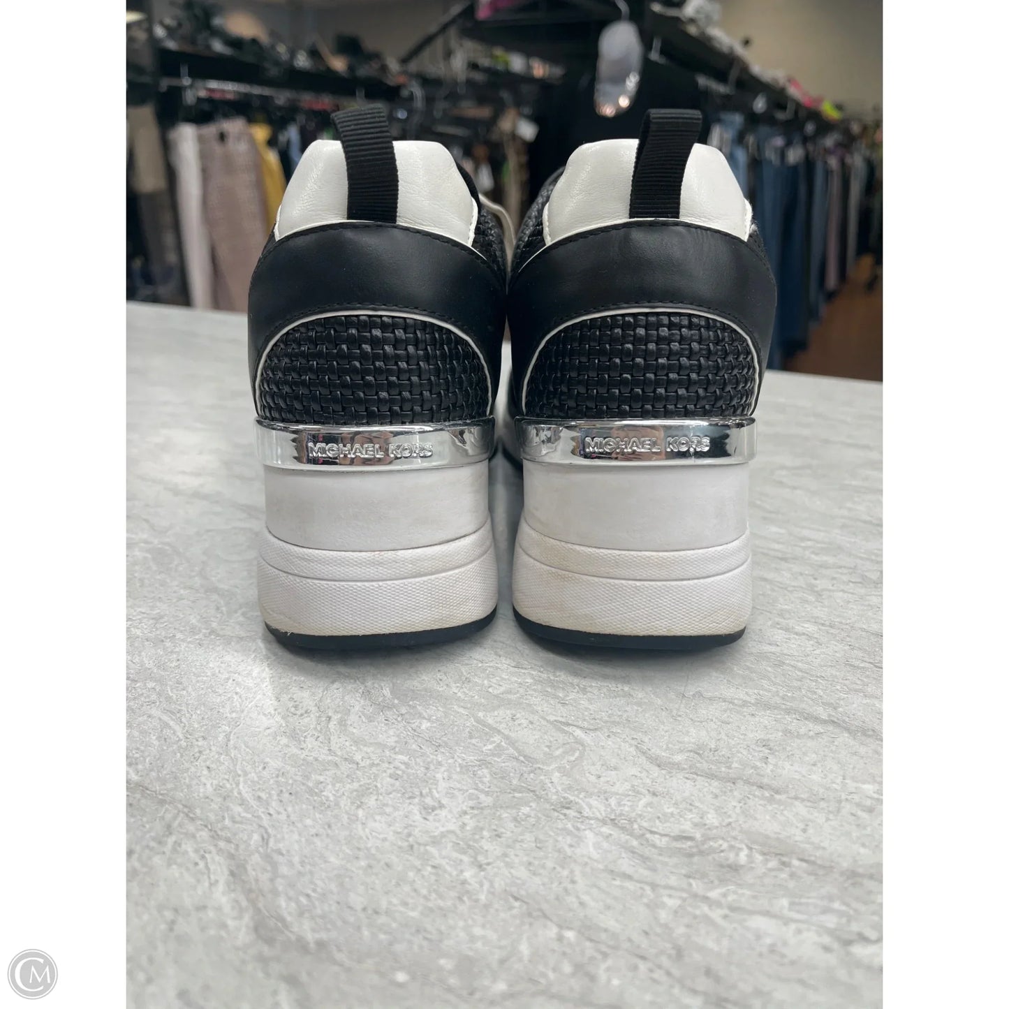 Shoes Sneakers By Michael By Michael Kors In Black & White, Size: 10