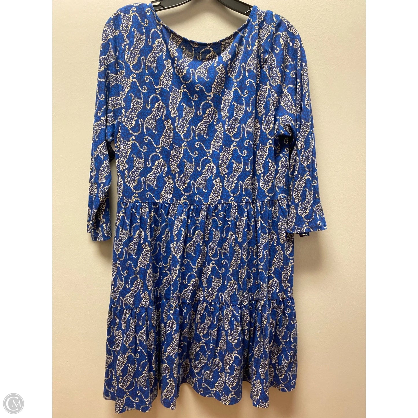 Dress Designer By Lilly Pulitzer In Blue & Tan, Size: L