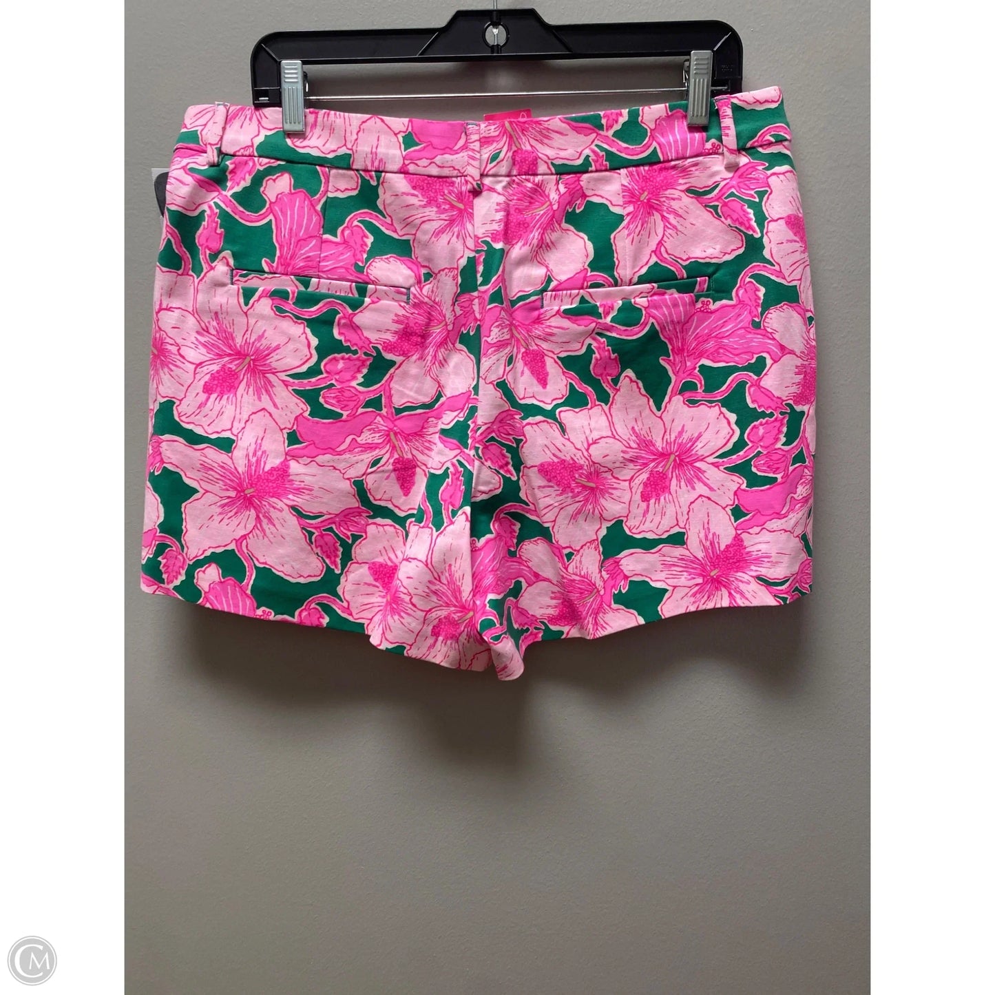 Shorts Designer By Lilly Pulitzer In Green & Pink, Size: 14
