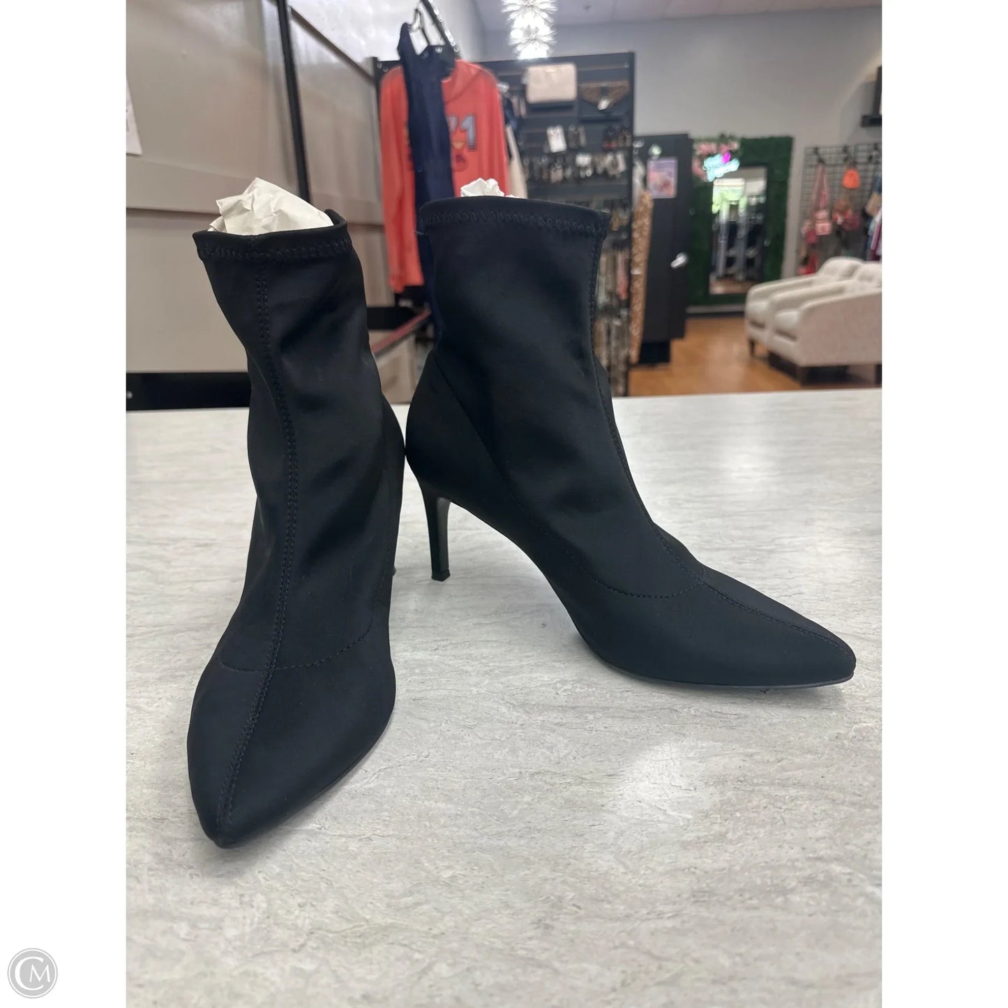 Boots Ankle Heels By A New Day In Black, Size: 11