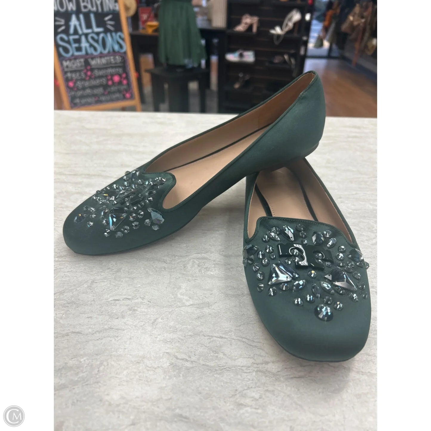 Shoes Designer By Tory Burch In Green, Size: 11