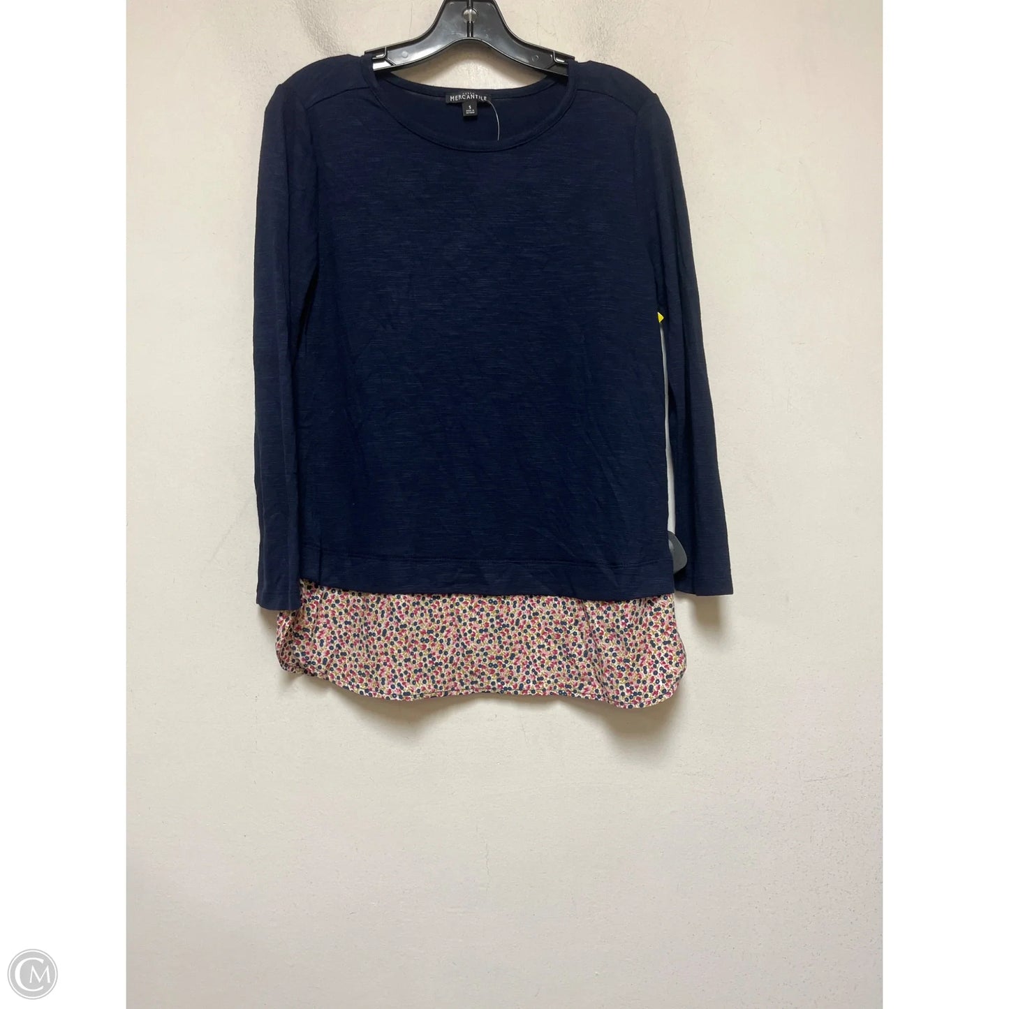 Top Long Sleeve By J. Crew In Navy, Size: S