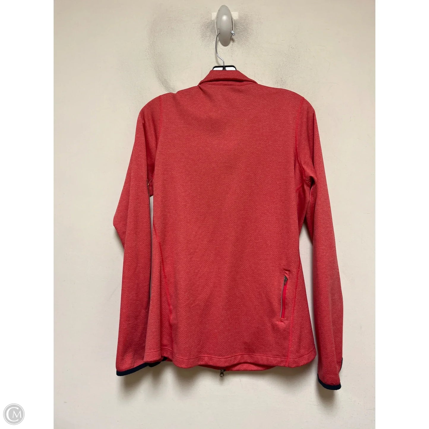 Athletic Jacket By Nike Apparel In Coral, Size: L