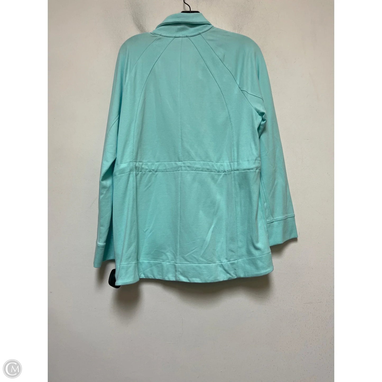Athletic Jacket By Talbots In Aqua, Size: L