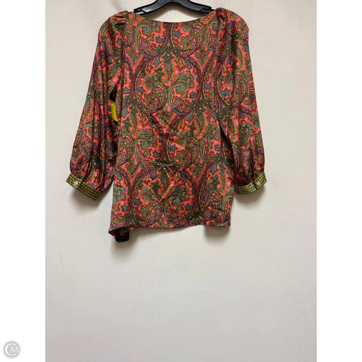 Top Long Sleeve By Loft In Paisley Print, Size: Xs
