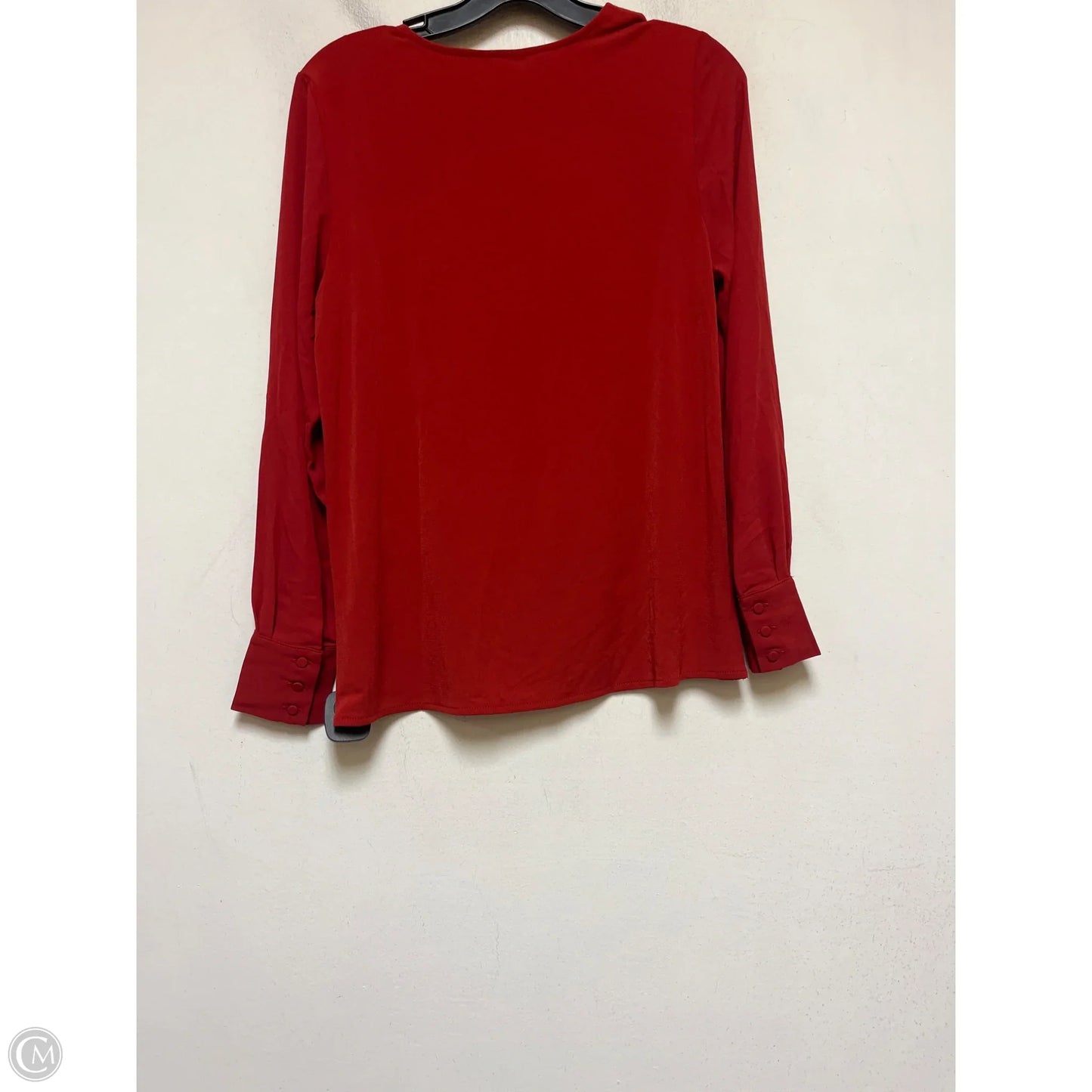 Top Long Sleeve By Ann Taylor In Red, Size: Xs