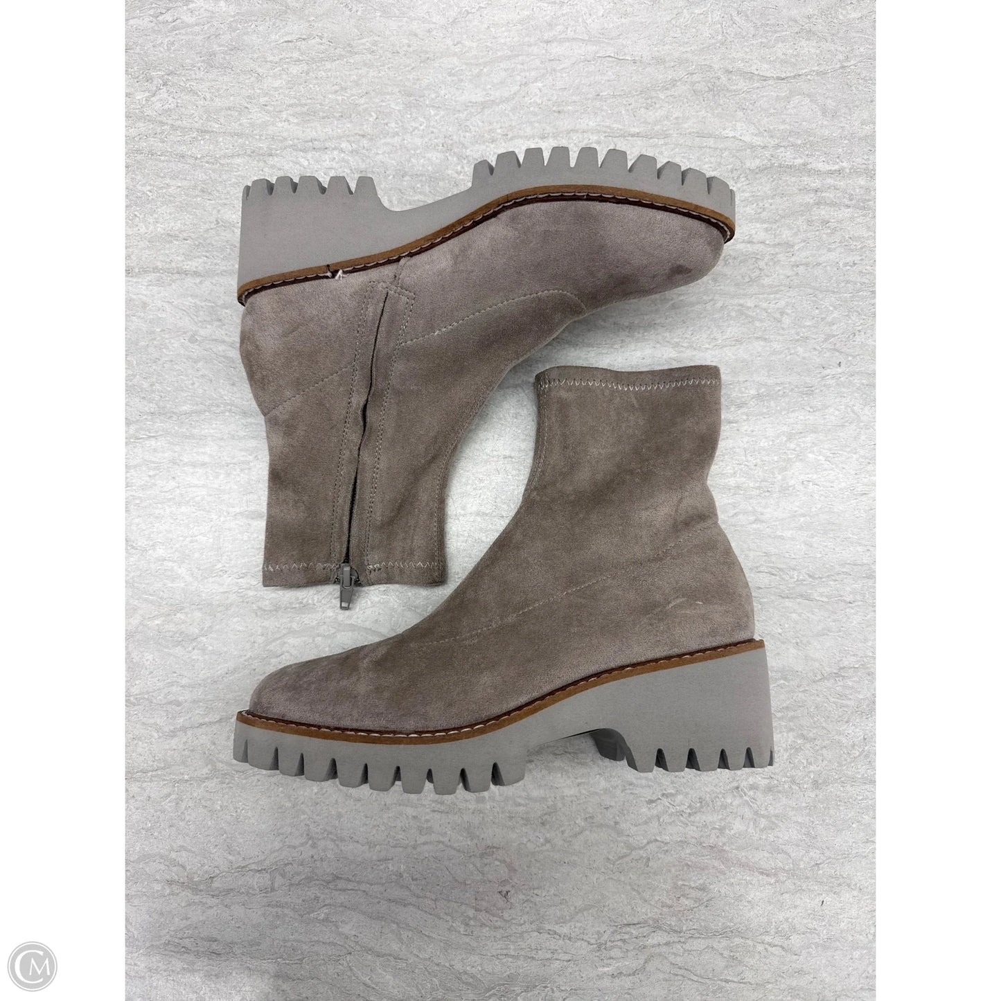 Boots Ankle Flats By Coconuts In Taupe, Size: 6.5
