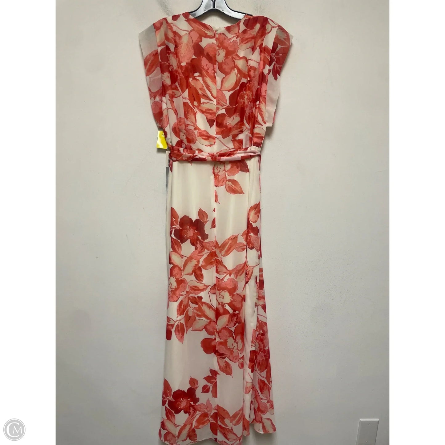 Dress Casual Midi By Eliza J In Cream & Red, Size: L