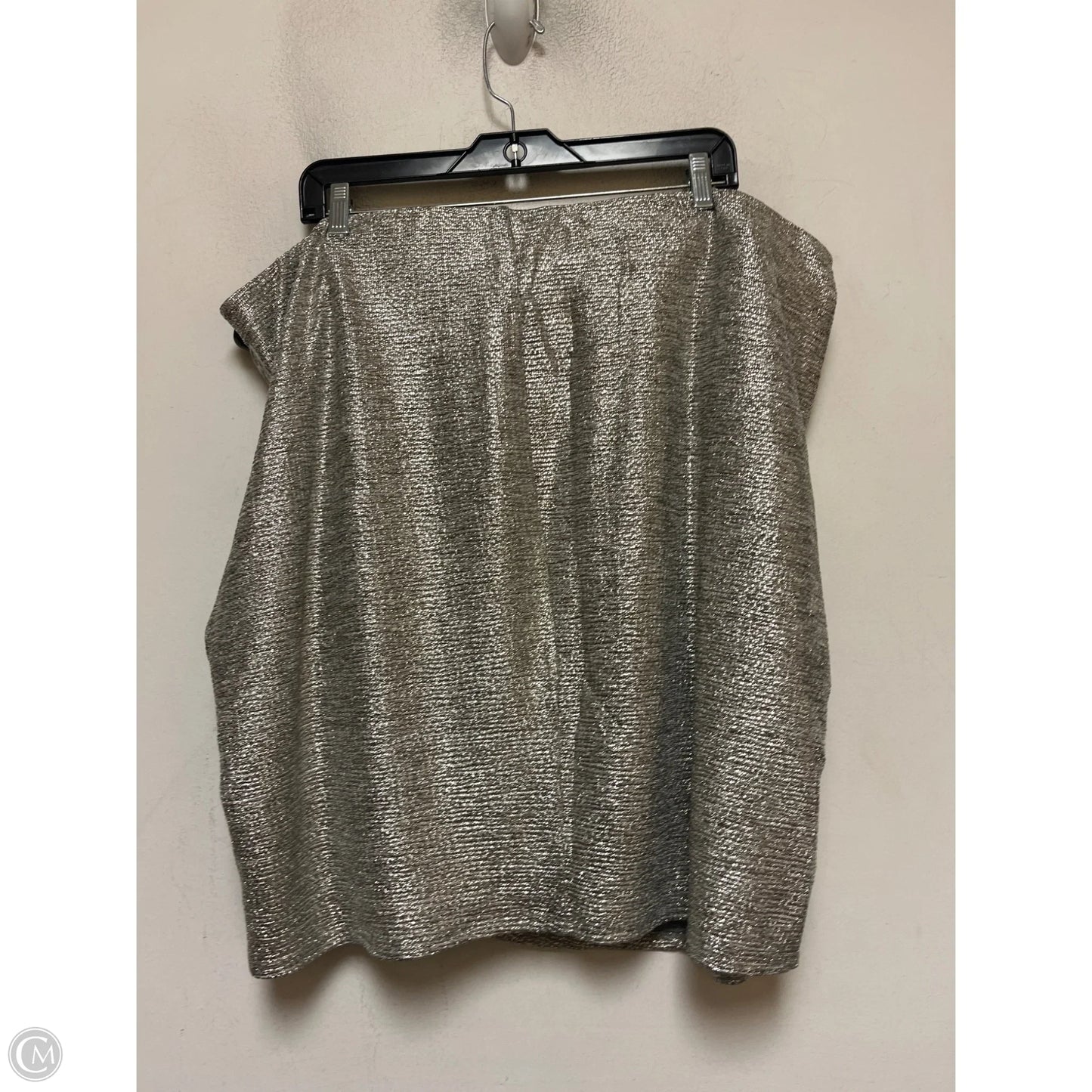 Skirt Mini & Short By Torrid In Silver, Size: 22