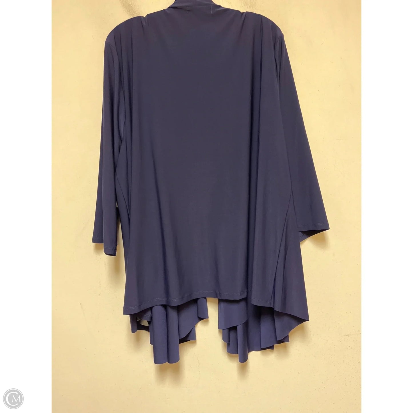 Top Long Sleeve By Clothes Mentor In Navy, Size: 2x