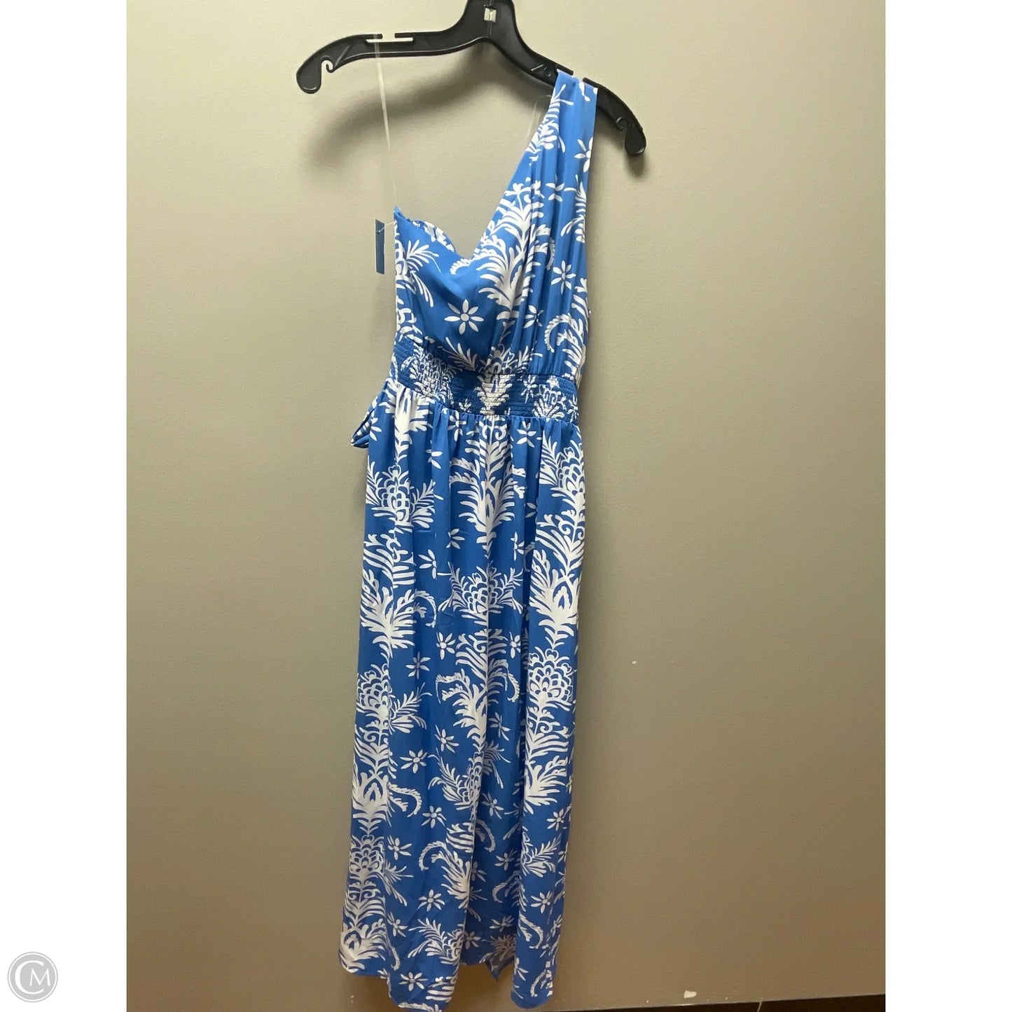 Dress Casual Maxi By Entro In Blue & White, Size: M