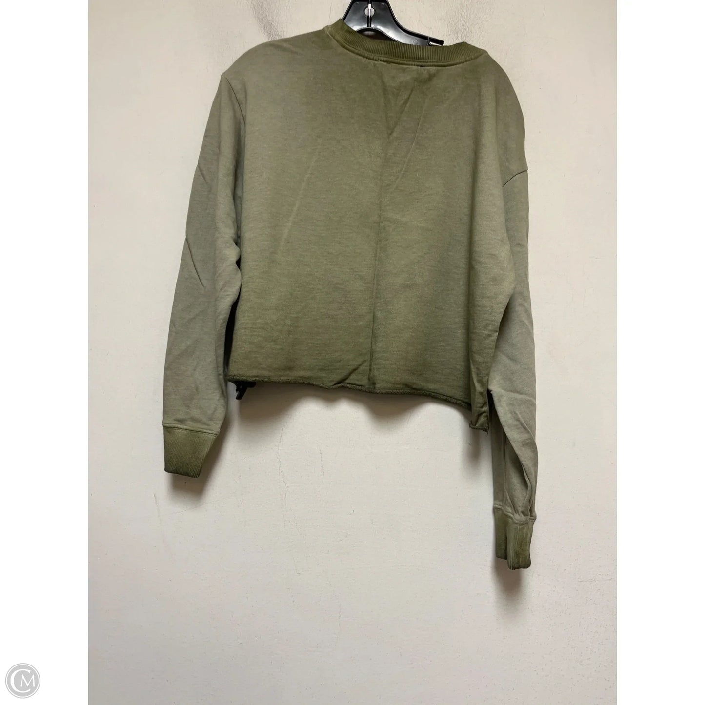Top Long Sleeve By Dkny In Green, Size: M