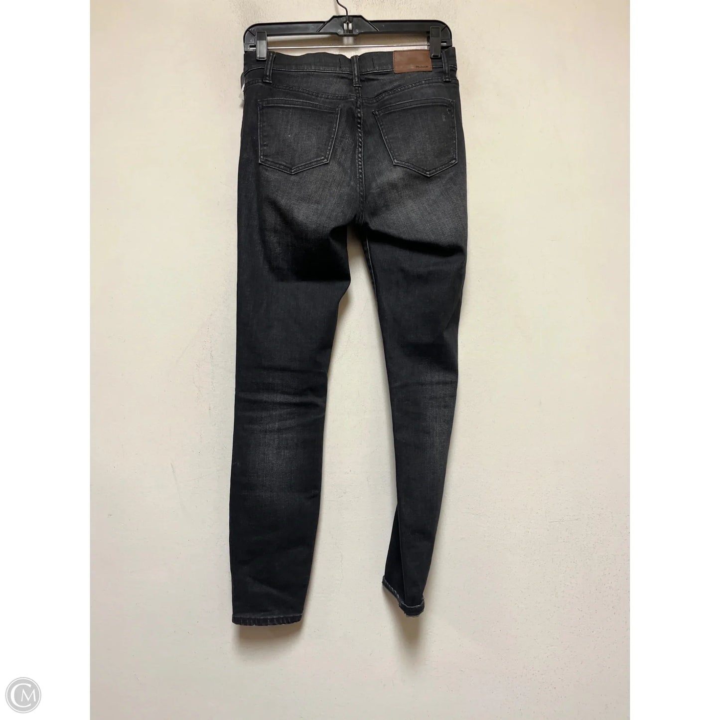 Jeans Skinny By Madewell In Black Denim, Size: 4