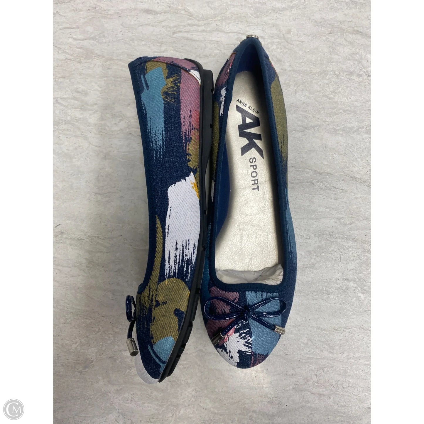 Shoes Flats By Anne Klein In Blue Denim, Size: 9