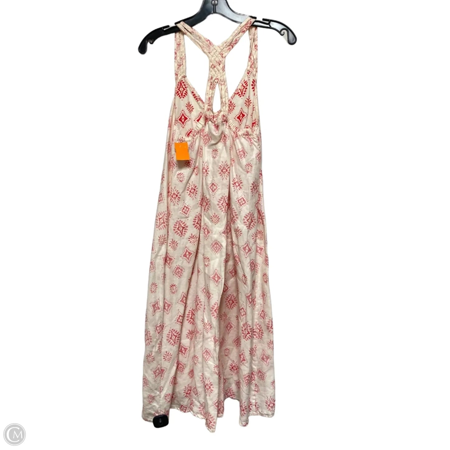 Dress Casual Midi By Artisan Ny In Cream & Red, Size: M