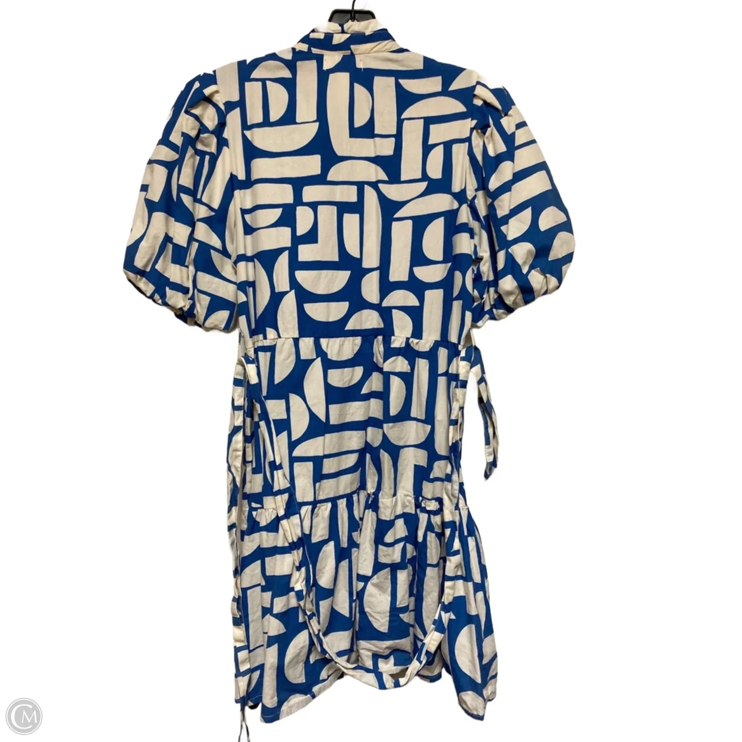 Dress Casual Short By Jessica Simpson In Blue & White, Size: S