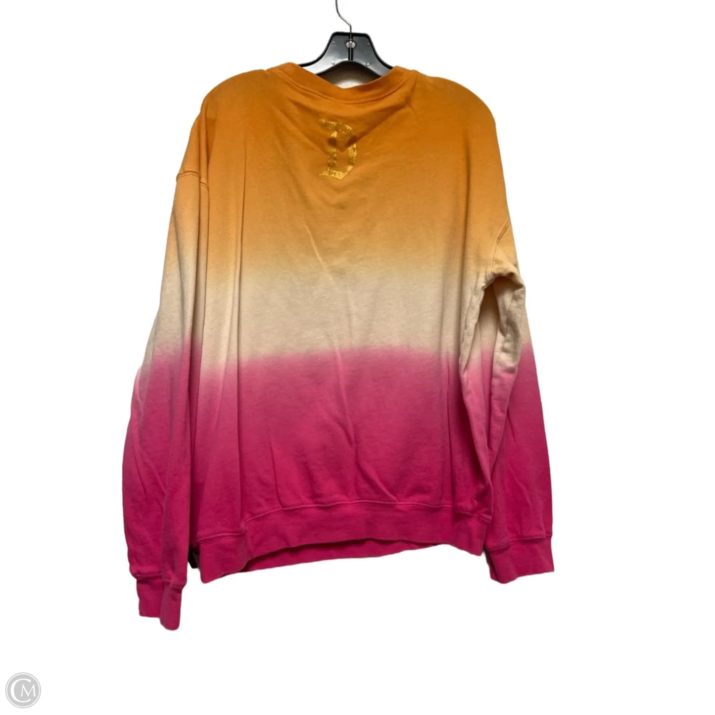Sweatshirt Crewneck By Disney Store In Orange & Pink, Size: L
