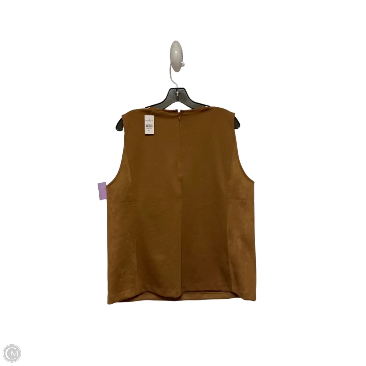 Top Sleeveless By Ann Taylor In Brown, Size: Xl