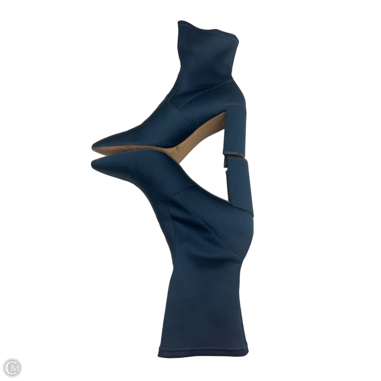 Boots Ankle Heels By Inc In Navy, Size: 8.5