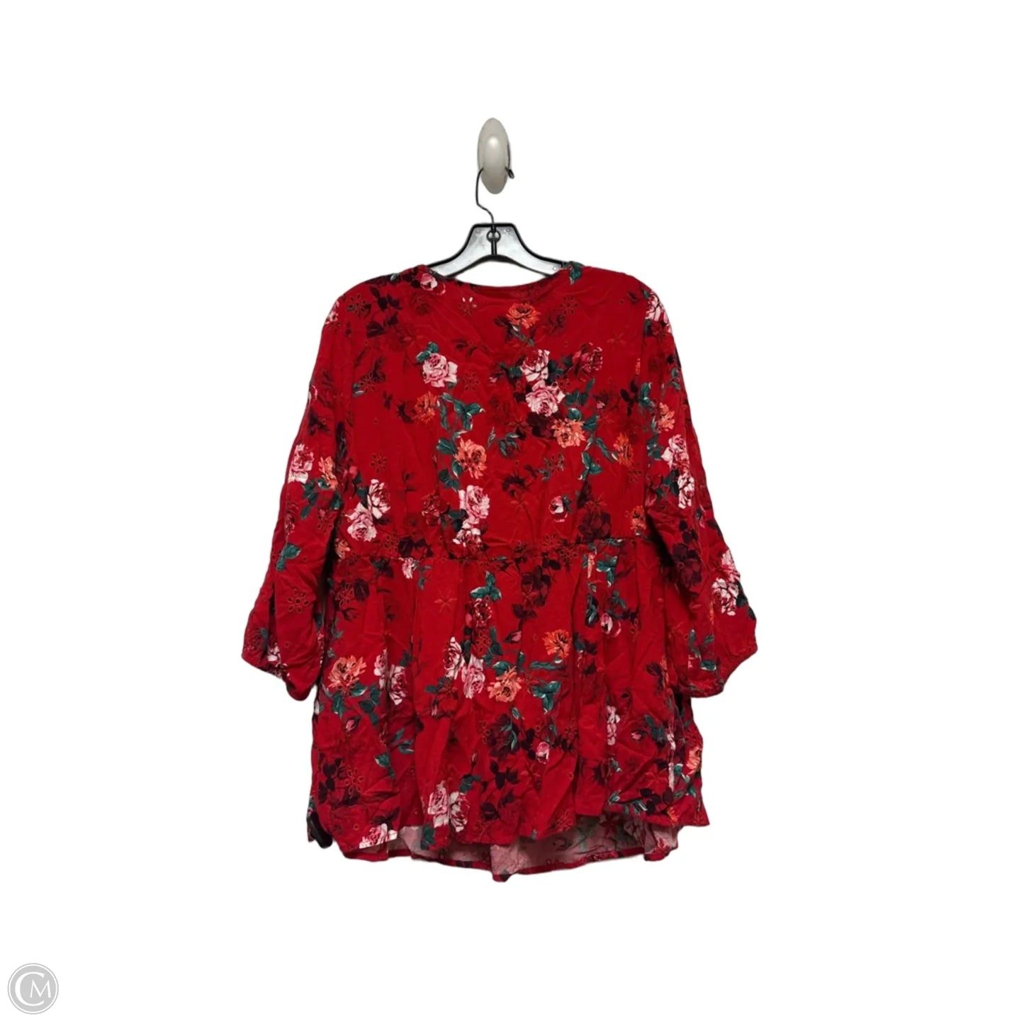 Top Short Sleeve By Torrid In Floral Print, Size: 2x