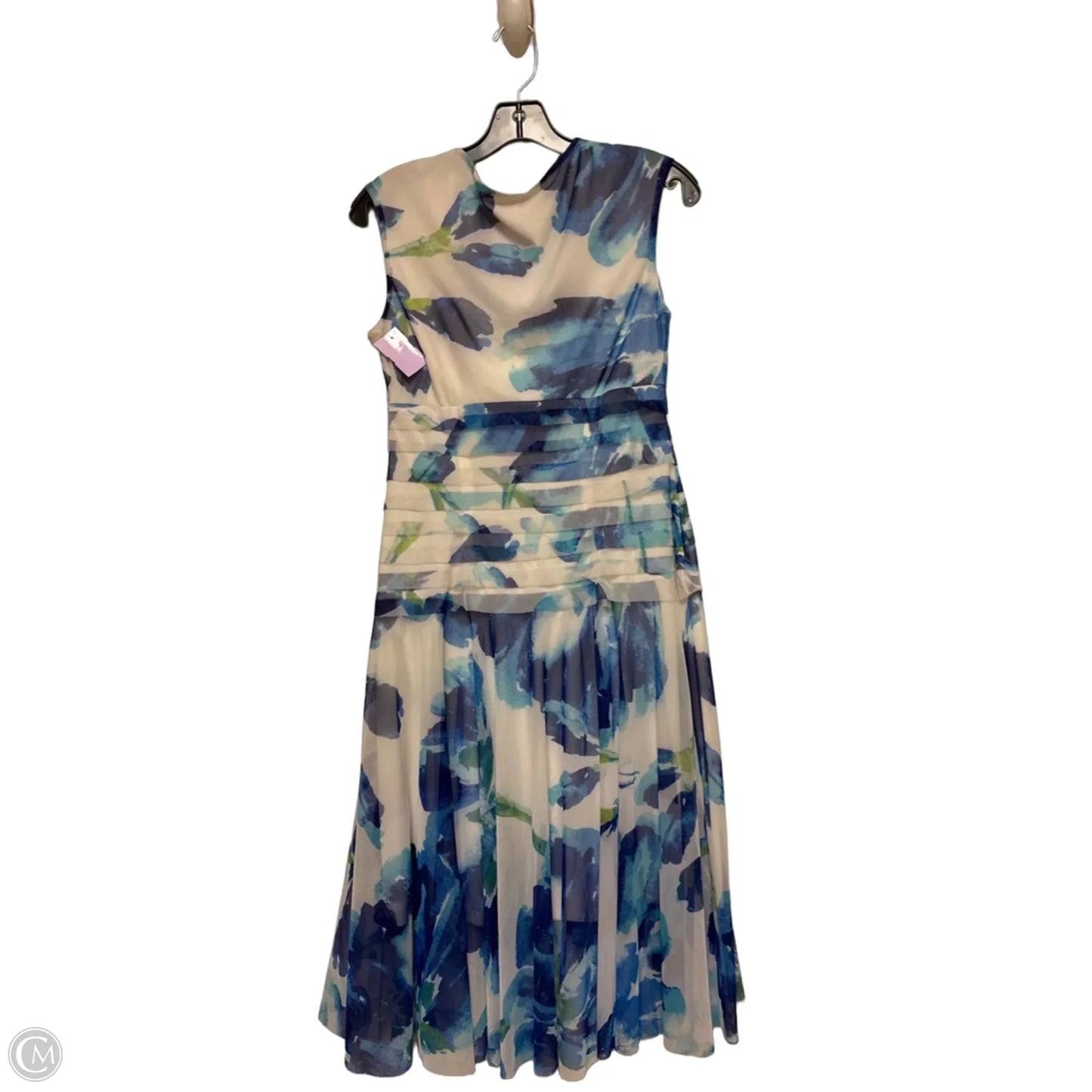 Dress Casual Short By London Times In Blue & White, Size: S