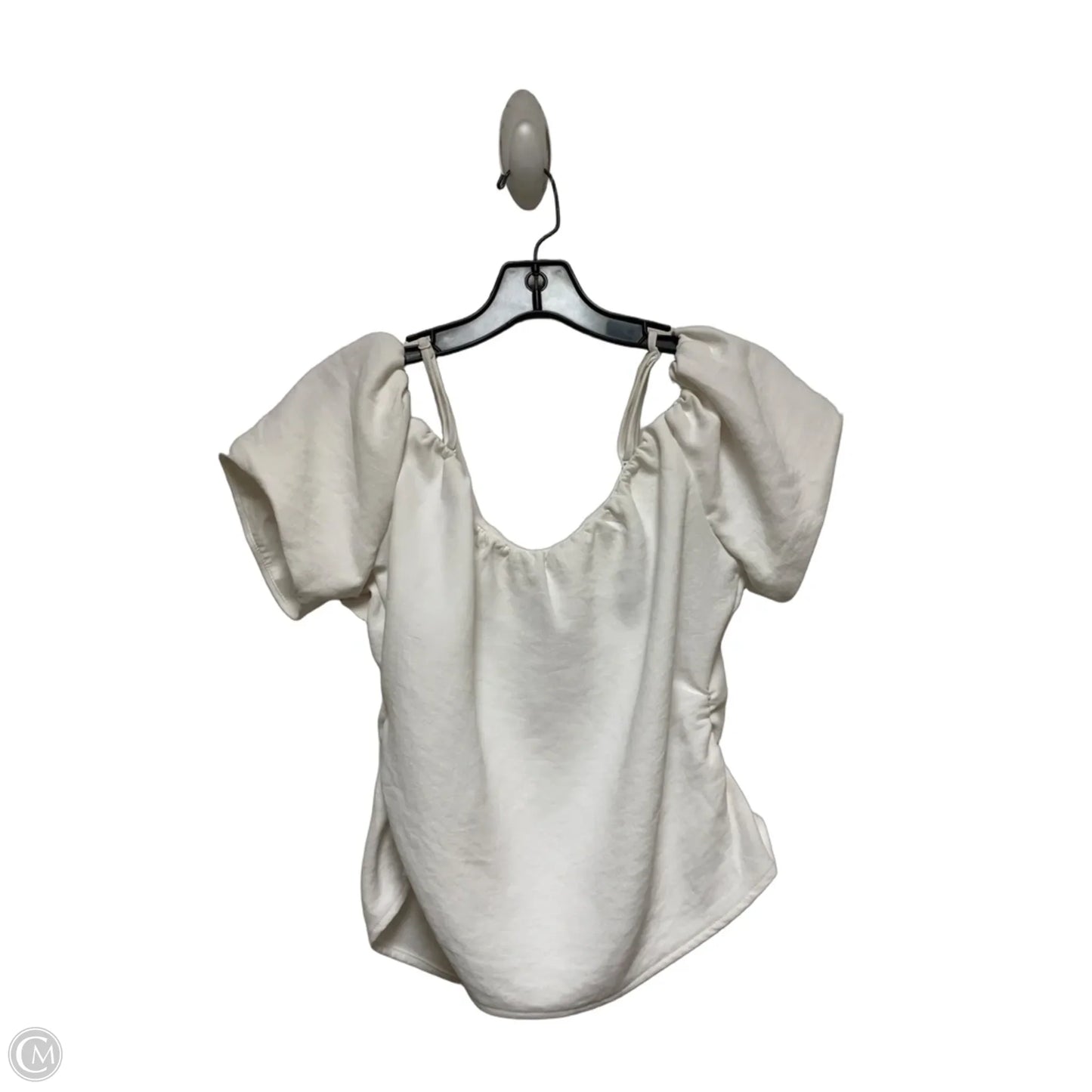 Top Short Sleeve By A New Day In White, Size: M