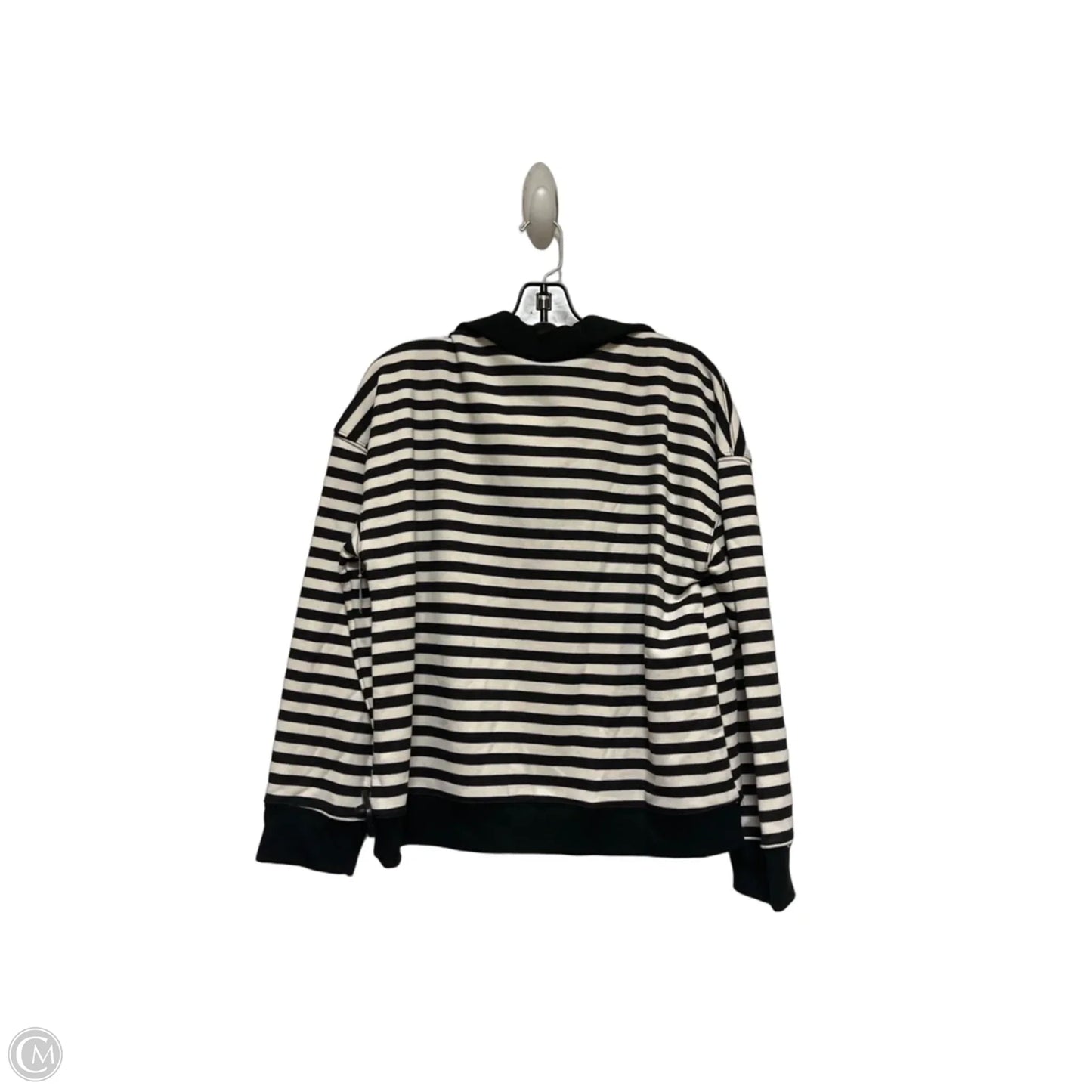 Top Long Sleeve By Clothes Mentor In Striped Pattern, Size: M