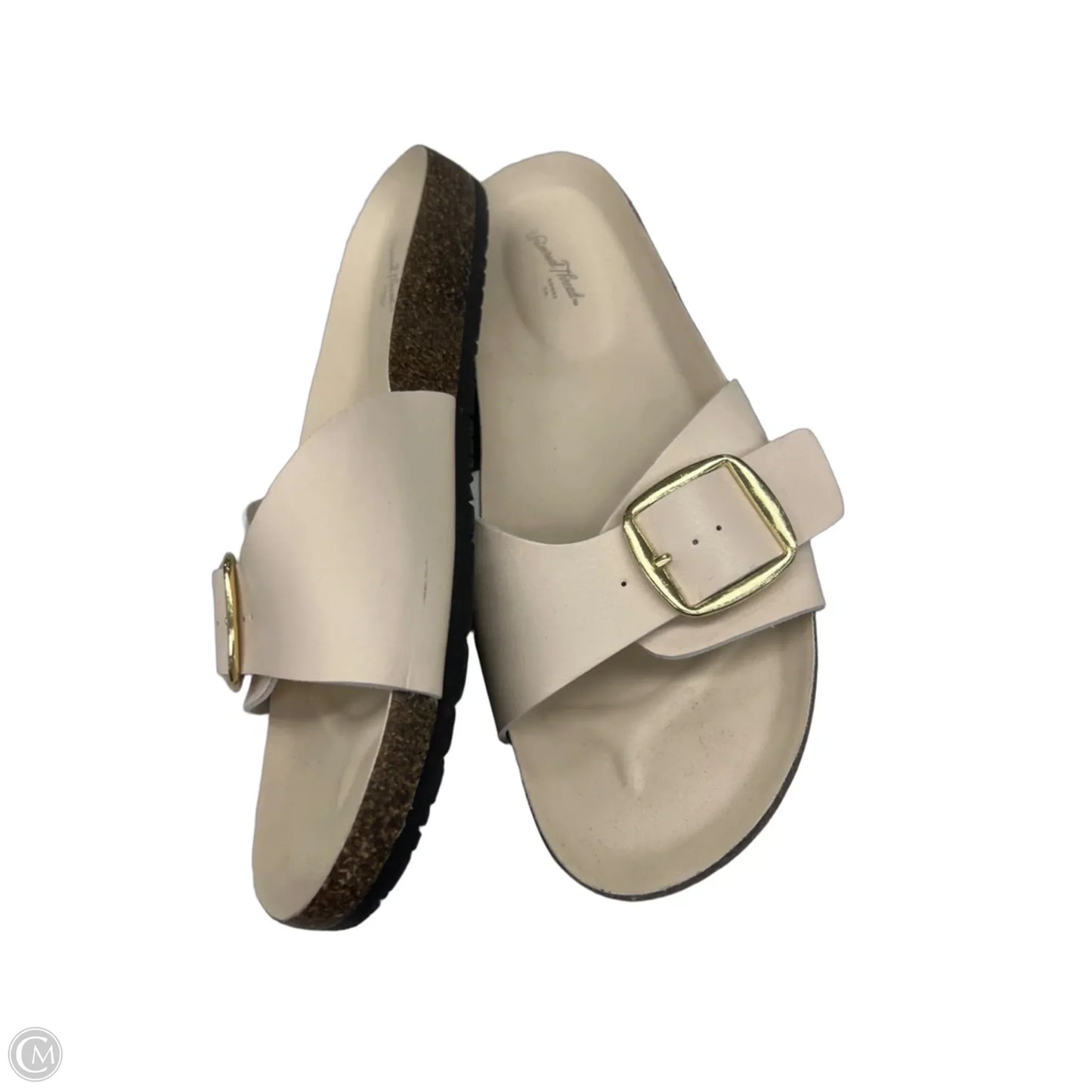 Sandals Flats By Universal Thread In Cream, Size: 7.5