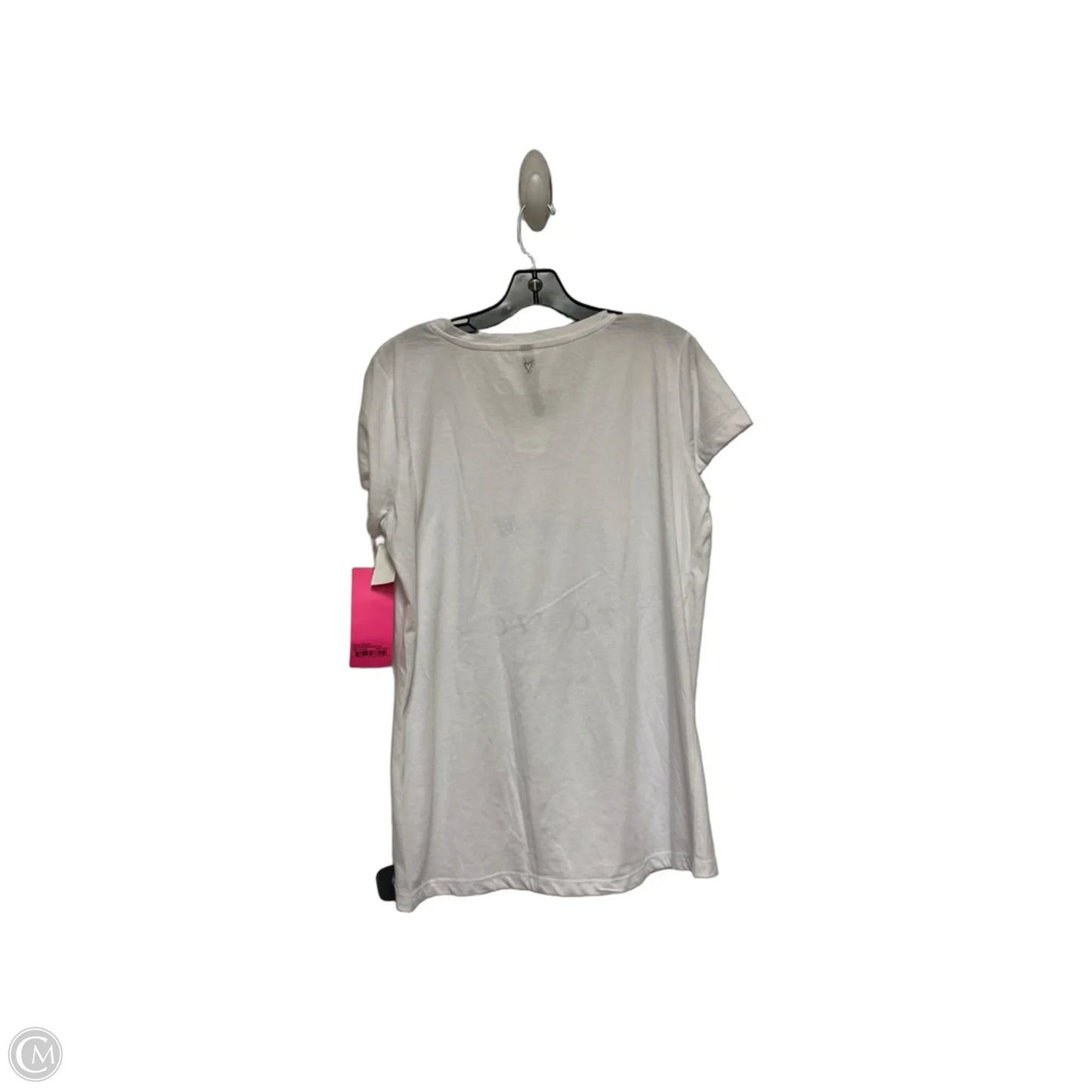 Top Short Sleeve By Betsey Johnson In White, Size: Xl