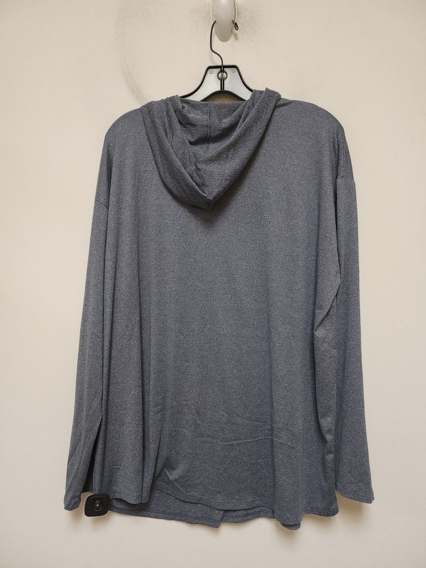 Athletic Top Long Sleeve Hoodie By 32 Degrees In Blue, Size: 2x