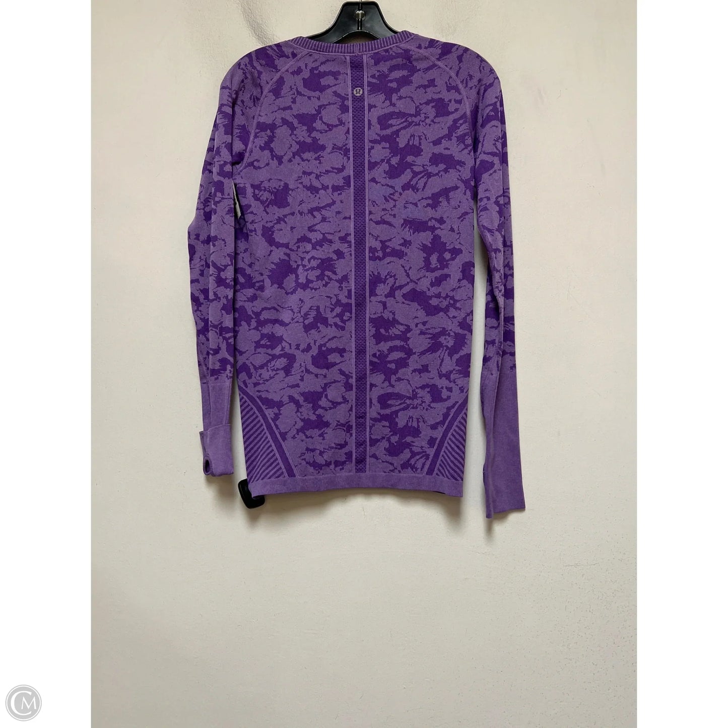 Top Long Sleeve By Lululemon In Purple, Size: 8