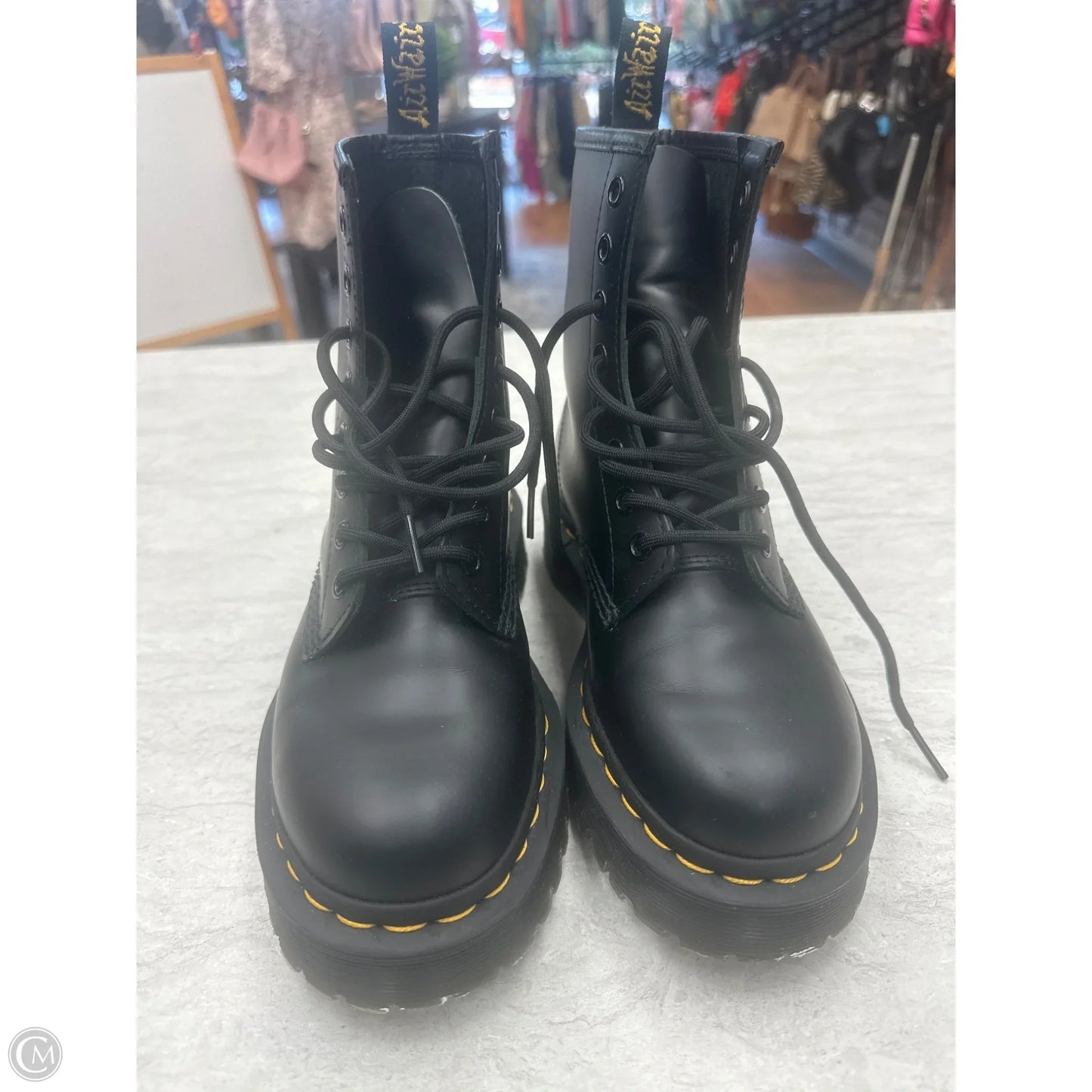 Boots Combat By Dr Martens In Black, Size: 6.5