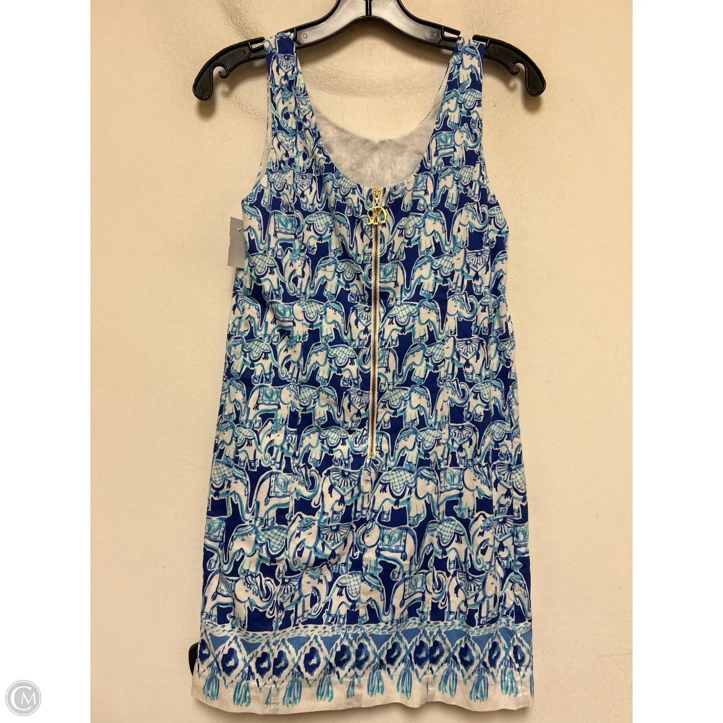 Dress Designer By Lilly Pulitzer In Blue & White, Size: 0